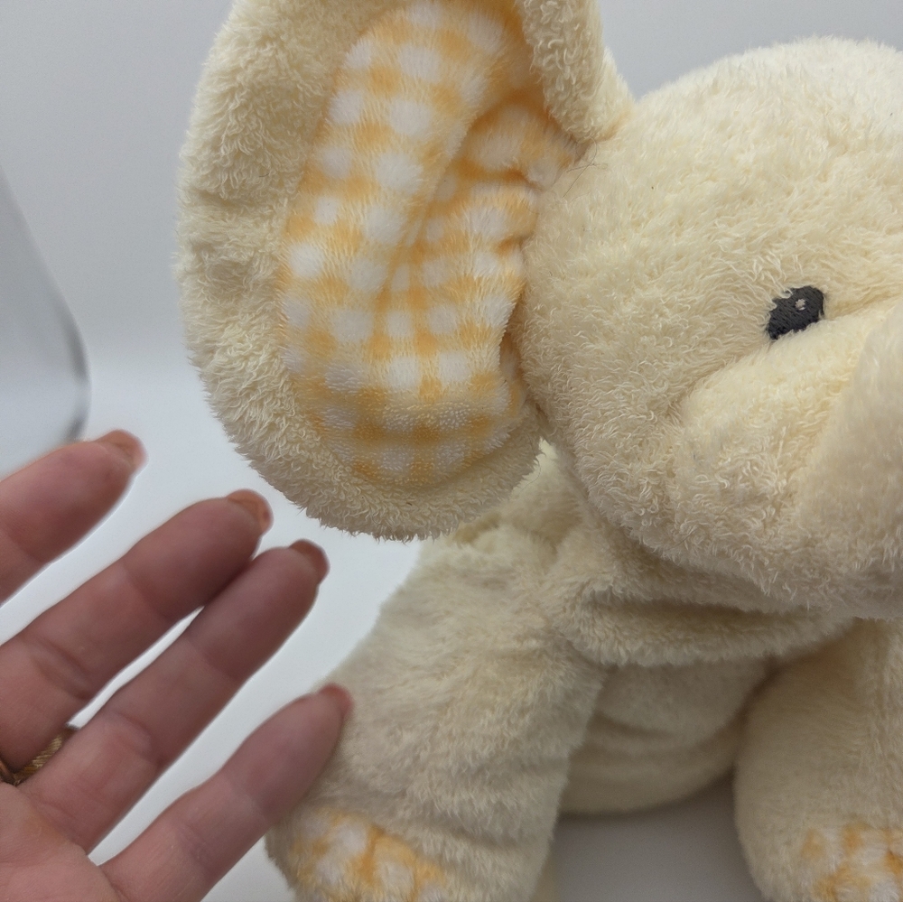 Ty Pluffies P'nut Yellow Plaid Elephant 2006 Plush Toy - Picture 8 of 10